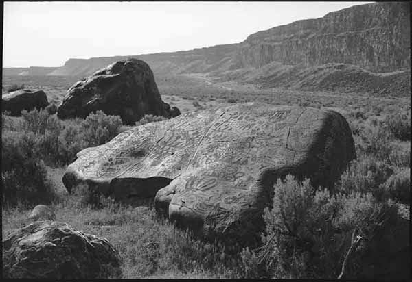 Boulder #7, Wees Bar Petroglyph Field, 1974